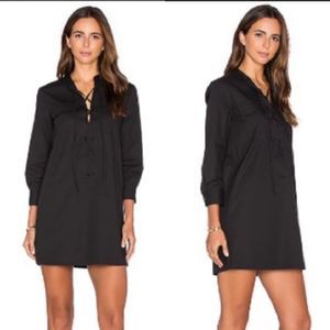 Theory Jullitah Dress Black Tie Front Size 0